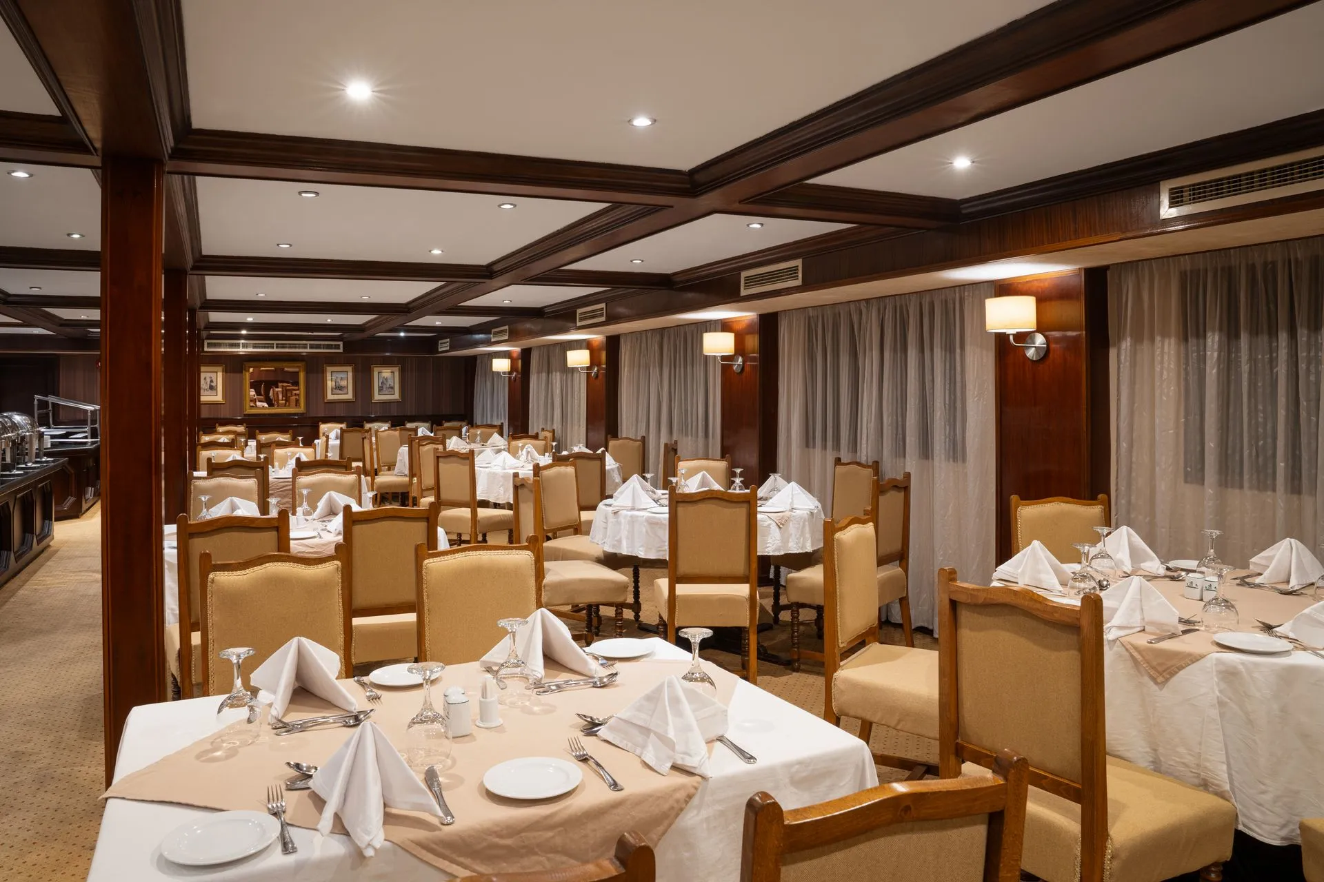 Restaurant aboard the MS Nile Symphony Nile Cruise Nile cruise